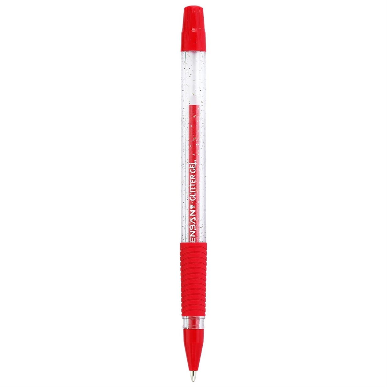 Pensan Glıtter Simli Jel Tükenmez Kalem 1mm Kırmız