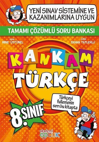 Akademi Çocuk 8. Sınıf Kankam Türkçe Tamamı Çözümlü Soru Bankası