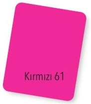 ALEX FON KARTONU FOSFORLU 160GR 70X100 KIRMIZI 100 LÜ 61