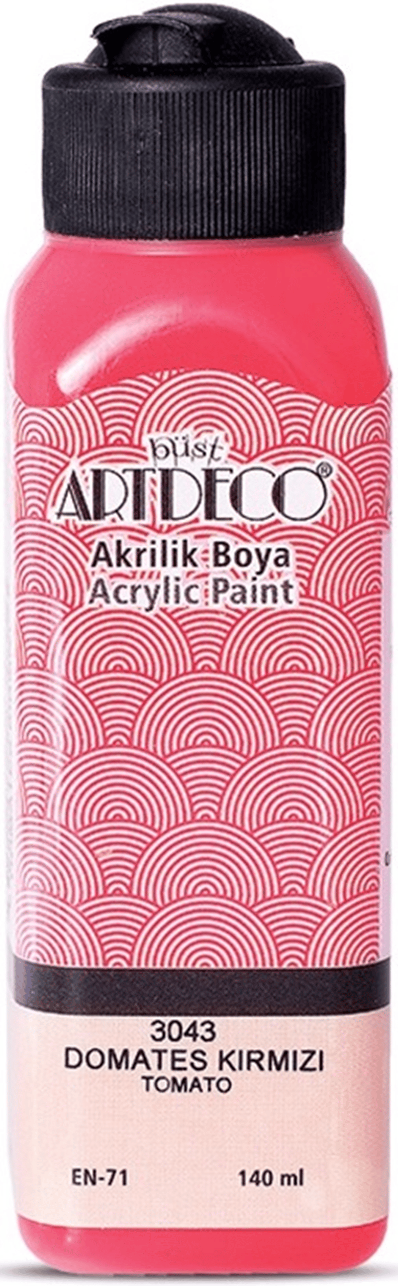 ARTDECO AKRİLİK BOYA 140 ML DOMATES KIRMIZI Y-070R-3043