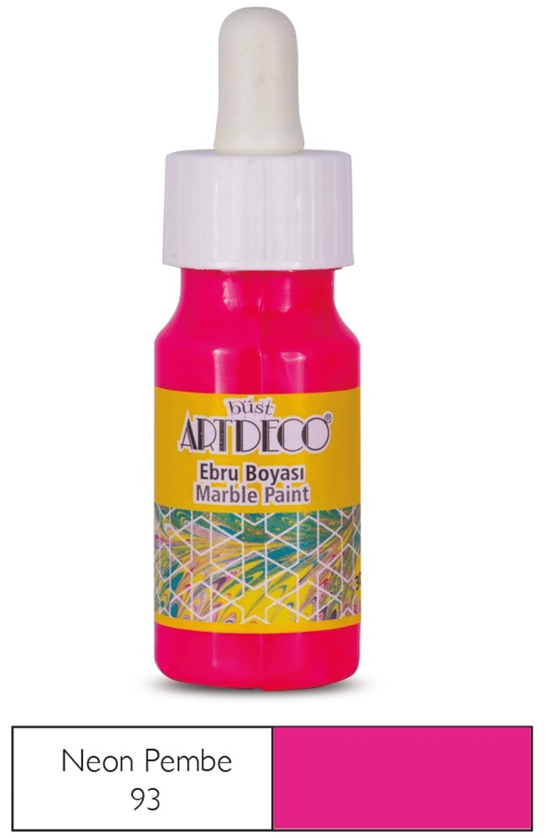 ARTDECO EBRU BOYASI NEON 30 ML (DAMLALIKLI) PEMBE Y-016B-93