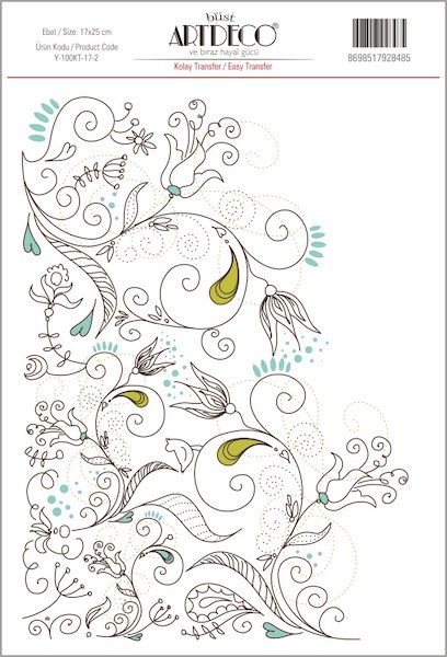 ARTDECO KOLAY TRANSFER 17x25 CM NO:02 Y-100-KT17-2