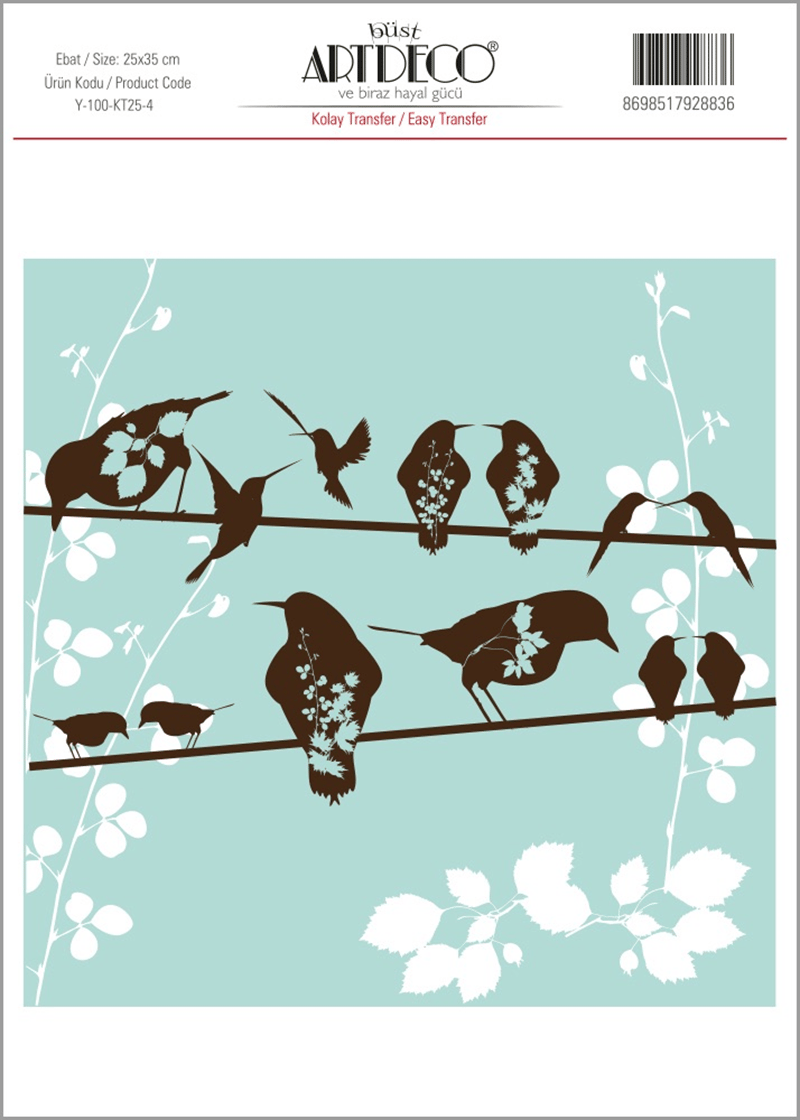ARTDECO KOLAY TRANSFER 25x35 CM NO:04 Y-100-KT25-4
