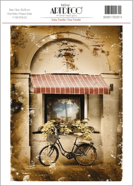 ARTDECO KOLAY TRANSFER 25x35 CM NO:52 Y-100-KT25-52