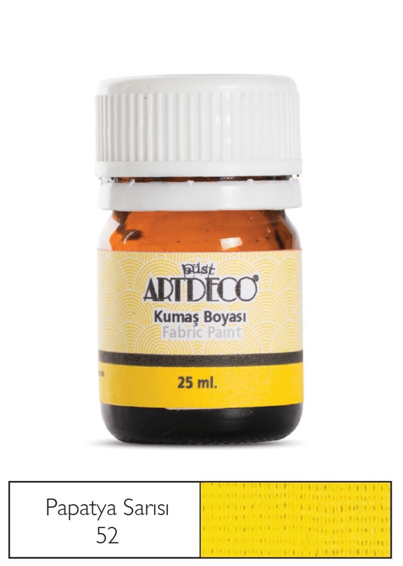ARTDECO KUMAŞ BOYASI 25 ML PAPATYA SARISI Y-010A-52