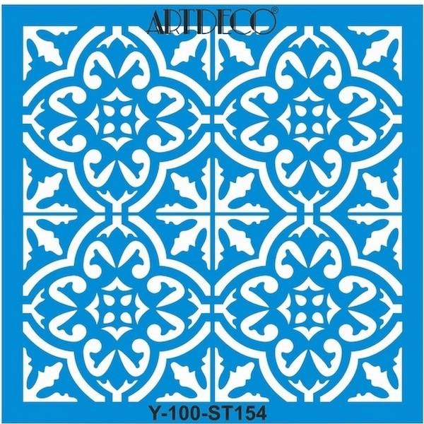 ARTDECO STENCIL 30x30 CM ANTİK KARO Y-100-ST154
