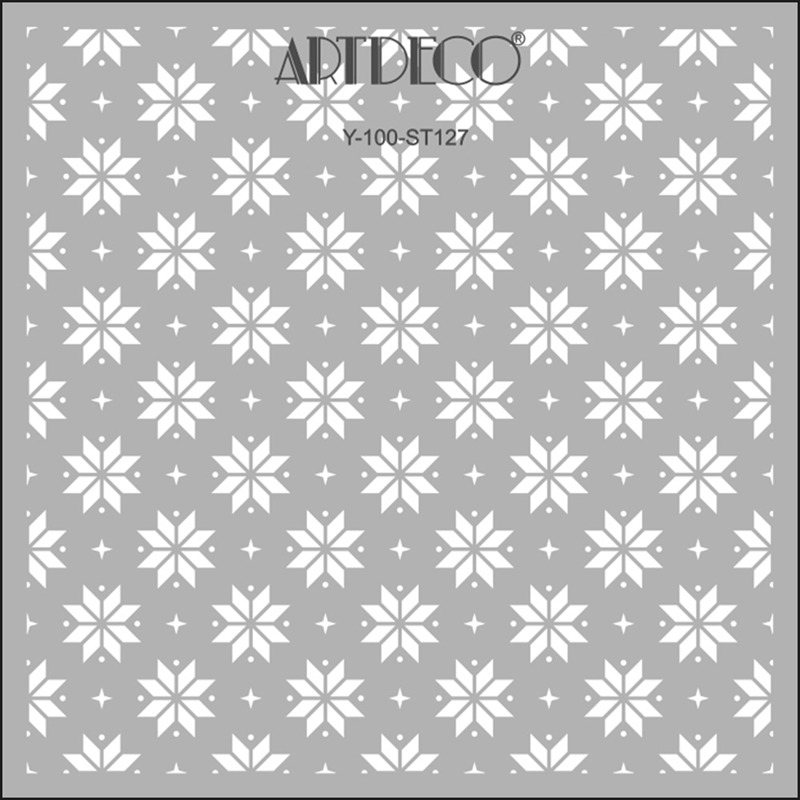 ARTDECO STENCIL 30x30 CM ÖRGÜLÜ KARTANELE Y-100-ST127