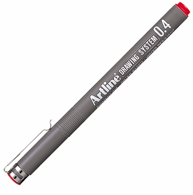 ARTLINE ÇİZİM KALEMİ DRAWING SYSTEM 234 0.4 KIRMIZI A-EK-234 RED