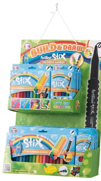 ARTLINE STAND STIX COLOURING MARKER DEAL SET (16 SET) A-AMM-STIX.CL