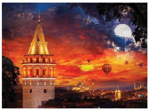 BLUE FOCUS PUZZLE 1000 PARÇA GALATA KULESİ BF274