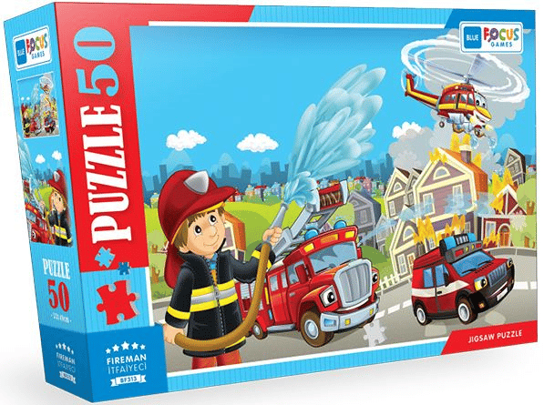 BLUE FOCUS PUZZLE 50 PARÇA FIREMAN ( İTFAİYECİ ) BF313