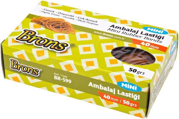 BRONS AMBALAJ LASTİĞİ   50 GR MİNİ BR-599