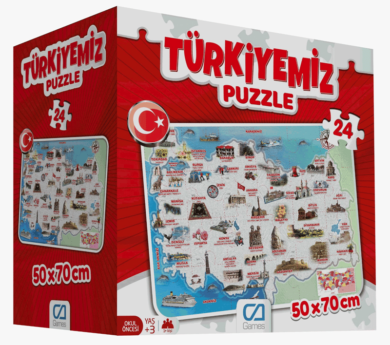 CA GAMES PUZZLE 24 PARÇA TÜRKİYEMİZ YER 5079