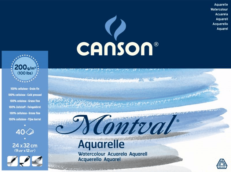 CANSON SULU BOYA BLOĞU MONTVAL 24x32 200 GR 40 SF 200807358