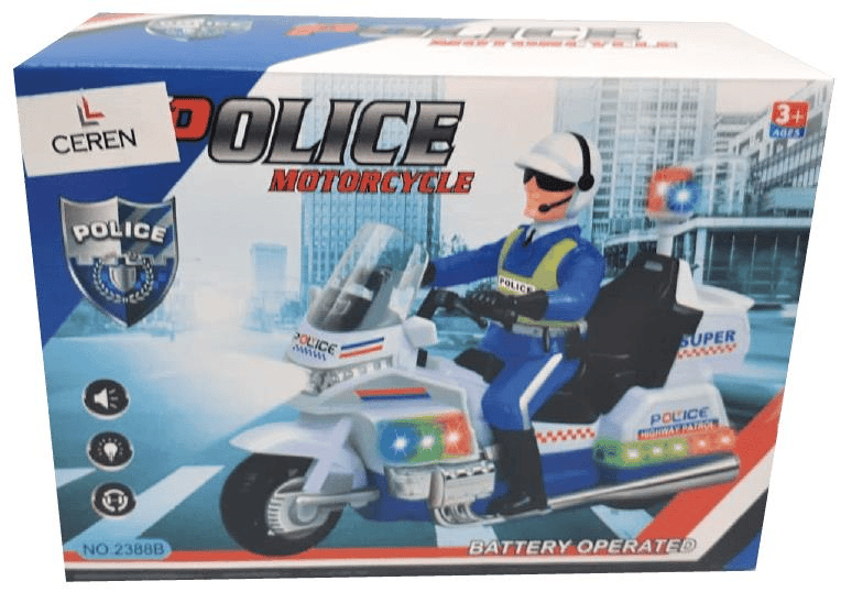 CANTOYS IŞIKLI PİLLİ VE SESLİ POLİS MOTORSİKLET CTOY-2388B