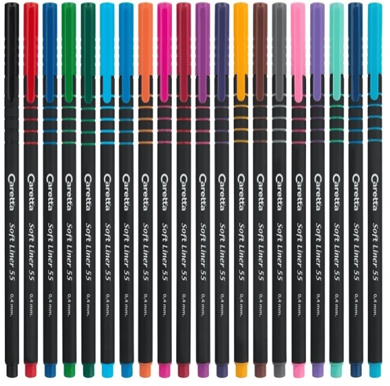 CARETTA SOFTLINER KALEM PEMBE 10 LU 55-09