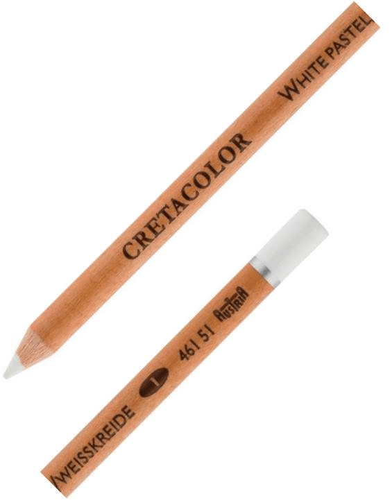 CRETACOLOR WHİTE PASTEL PENCIL SOFT BEYAZ TABEŞİR KALEM 46151