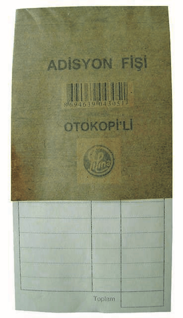 DİLMAN ADİSYON FİŞİ OTOKOPİLİ 8x16.5 4305