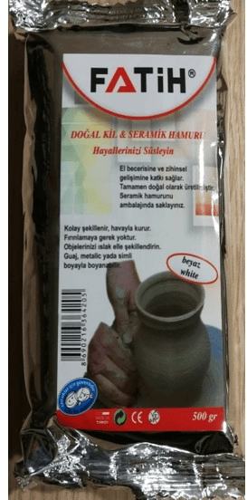 FATİH SERAMİK HAMURU 500 GR BEYAZ 36420