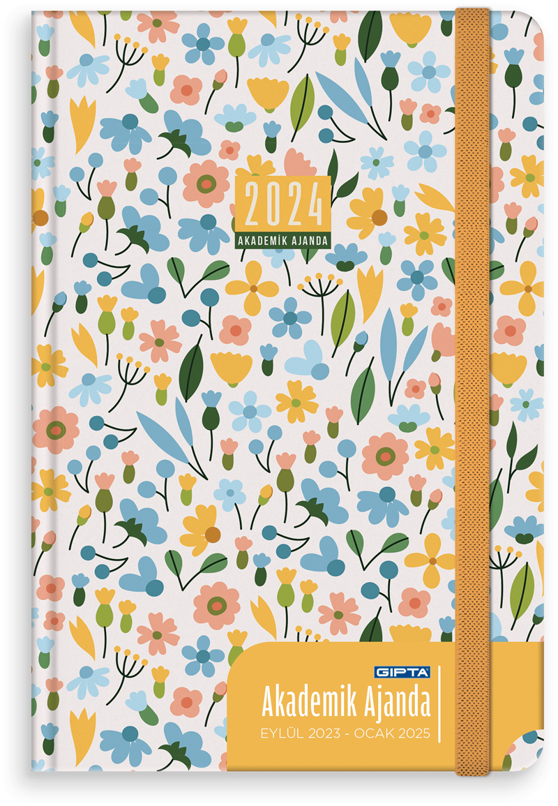 GIPTA AJANDA AKADEMİK 17X24 HAFTALIK SERT KAPAK LASTİKLİ 160-PSK
