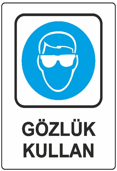 İNTER UYARI 25X35 GÖZLÜK KULLAN 413