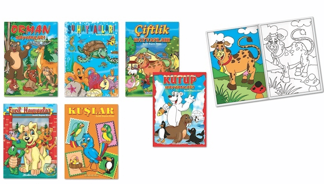KESKİN BOYAMA KİTABI 20X28 RENKLİ KARIŞIK 240100