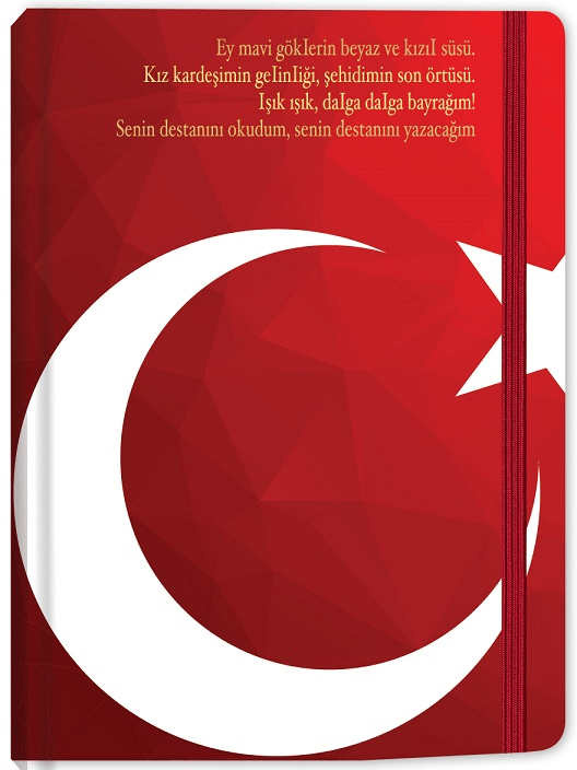 KESKİN DEFTER BAYRAK 17x24 LASTİKLİ CİLTLİ 96 YP. ÇİZGİLİ 415611-99