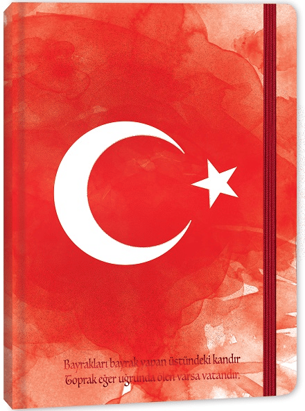 KESKİN DEFTER BAYRAK 17x24 LASTİKLİ CİLTLİ 96 YP. ÇİZGİLİ 415611-99