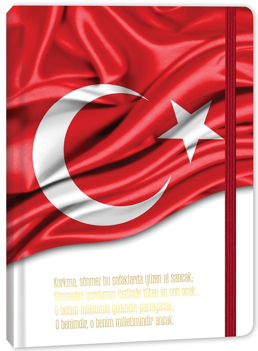 KESKİN DEFTER BAYRAK 17x24 LASTİKLİ CİLTLİ 96 YP. ÇİZGİLİ 415611-99
