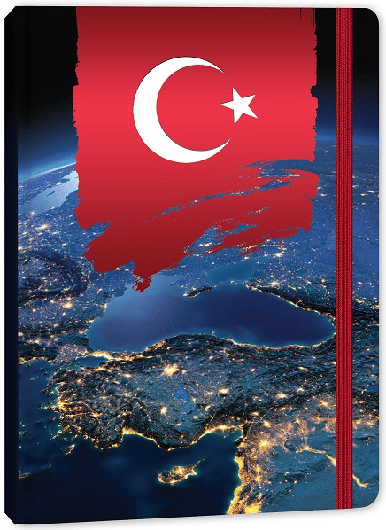 KESKİN DEFTER BAYRAK 17x24 LASTİKLİ CİLTLİ 96 YP. ÇİZGİLİ 415611-99