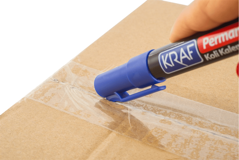 KRAF PERMANENT MARKÖR KESİK UC 230 MAVİ