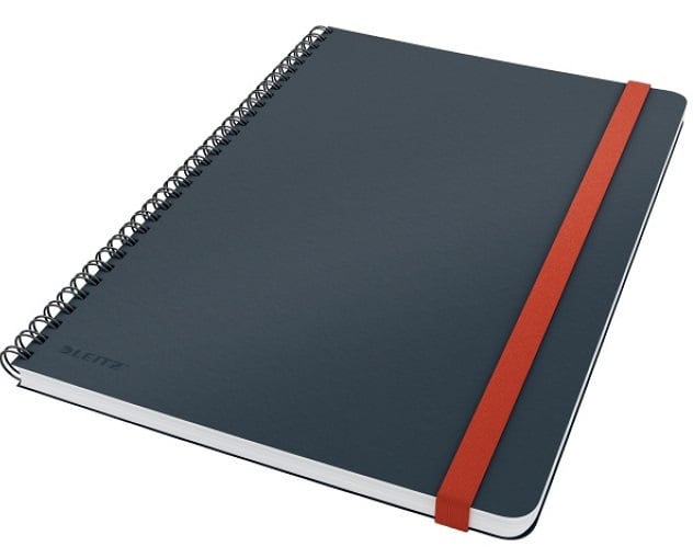 LEITZ DEFTER B5 COSY SOFT TOUCH SPiRALLİ KARELİ L-4527 GRİ