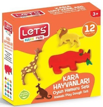 LETS OYUN HAMURU KARA HAYVANLARI SETİ L8598