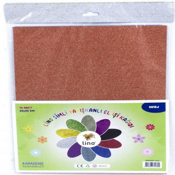 LİNO EL İŞİ KAĞIDI 20x30 SİMLİ YAPIŞKANLI 10 LU 3815J