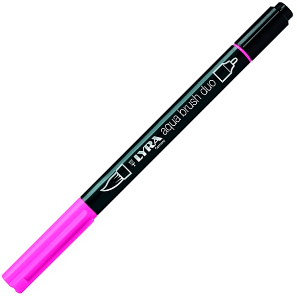 LYRA KEÇELİ KALEM AQUA BRUSH DUO FIRÇA UÇLU PURPLE PINK L6520028