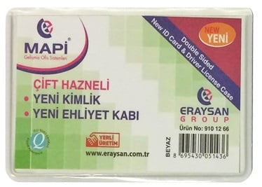 MAPİ ÇİFT HAZNELİ YENİ KİMLİK-EHLİYET K.BEYAZ 100'LÜ 9101260