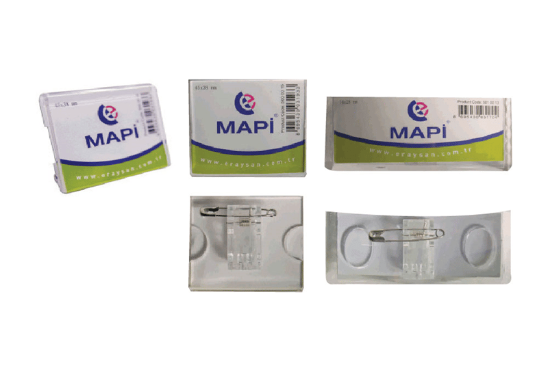 MAPİ İSİMLİK DİKDÖRTGEN 54X86 ŞEFFAF 5Lİ 501 01 25