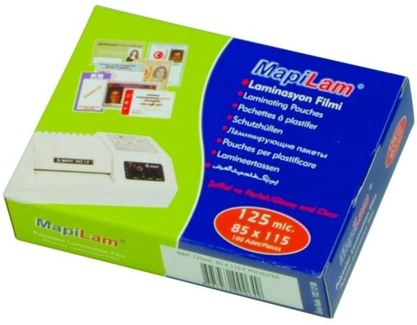 MAPİ LAMİNASYON 125 MİC.70X100 PARLAK 100LÜ1021212