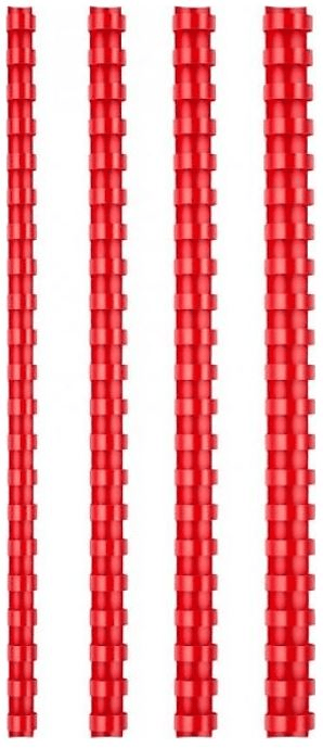 MAPİ SPİRAL PLASTİK 8MM KIRMIZI 100LÜ 201 08 03