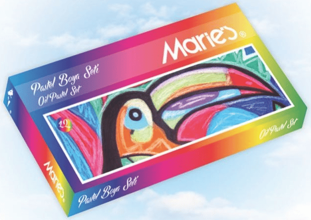 MARIES PASTEL BOYA 18 Lİ KARTON KUTU