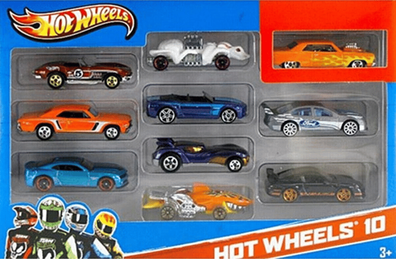 MATTEL HOT WHEELS 10 LU ARABA SETİ 54886