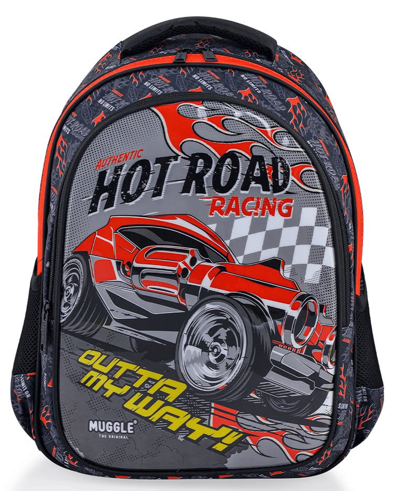 MUGGLE OKUL ÇANTASI HOT ROAT SİYAH MU-0112