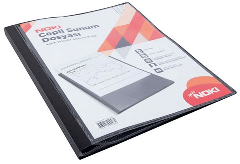 NOKİ SUNUM DOSYASI CEPLİ 10 LU SİYAH 64110-N-190