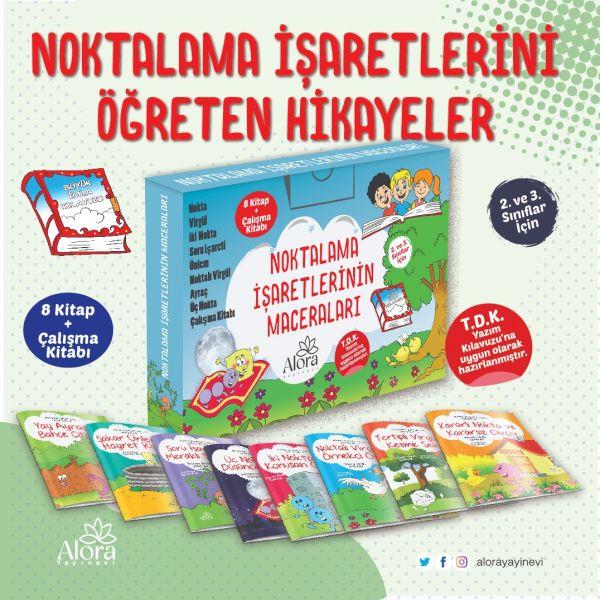 Noktalama İşaretlerinin Maceraları (Renkli  8 Kitap)