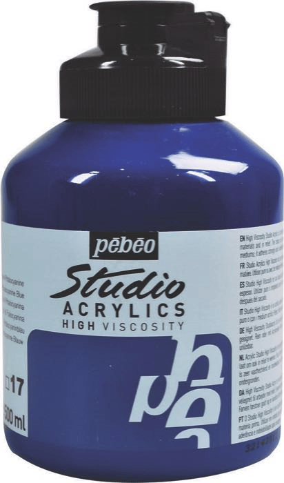 PEBEO AKRİLİK BOYA STUDIO 500 ML 171*17 PHTHOCYANINE BLUE