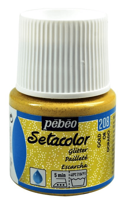 PEBEO KUMAŞ BOYASI SETACOLOR GLITTER 45 ML 329*208 GOLD