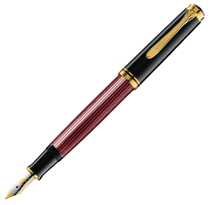 PELİKAN DOLMA KALEM BORDO-SİYAH SEDEFLİ M400BR