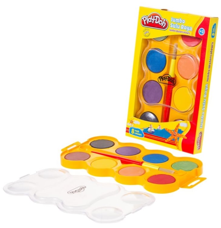 PLAY-DOH SULUBOYA 8 RENK JUMBO 40 MM. PLAY-SU005