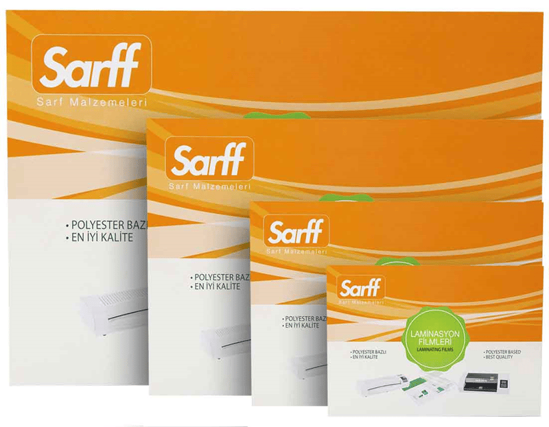 SARFF LAMİNASYON FİLMİ PARLAK 150mic A3 100 LÜ 15309023