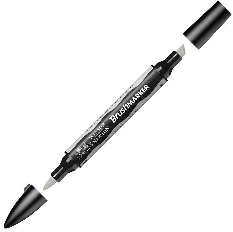 W&N PROMARKER BRUSH KALEM COOL GREY 2 160 WN-0204160
